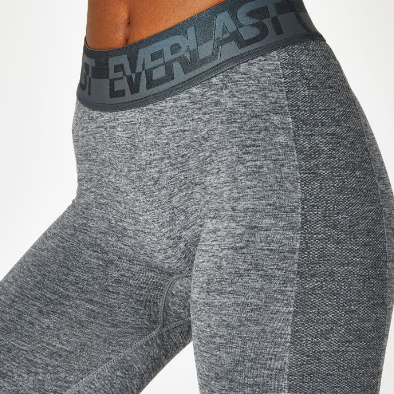 Grey Everlast Seamless Taped Women's Legging | 81637YPTC