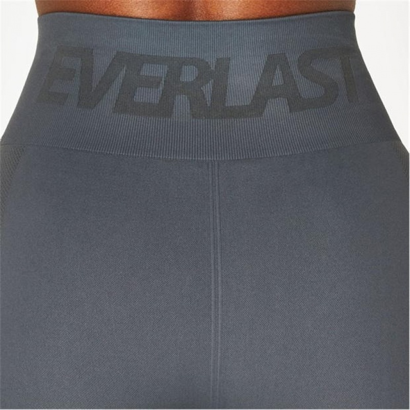 Grey Everlast Super High Waisted Racer Women's Legging | 73648IZWL