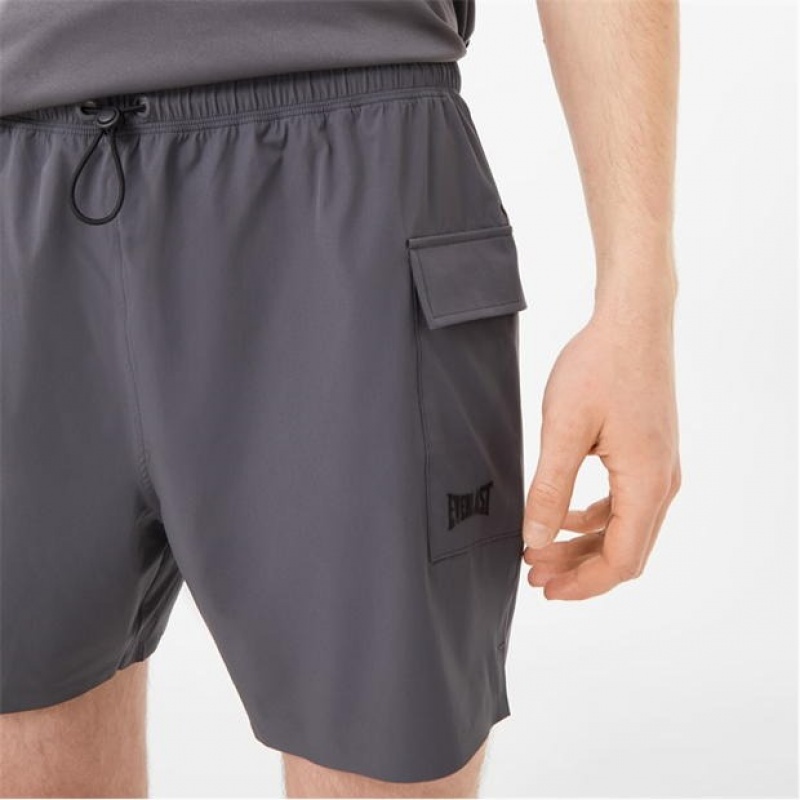 Grey Everlast X Cargo Men's Shorts | 17905TKOH