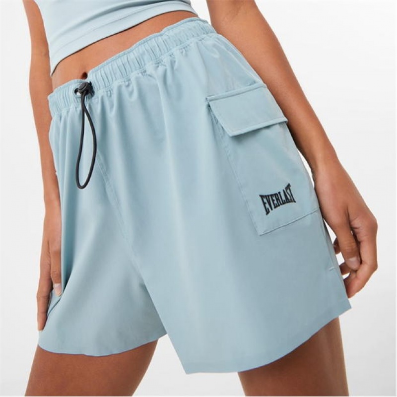 Light Grey Everlast Elite Cargo Women's Shorts | 03817GDZN