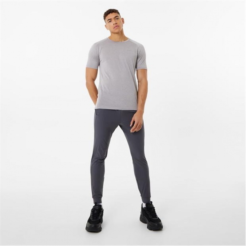 Light Grey Everlast X Essential Poly Men's T-Shirt | 01865FSJL