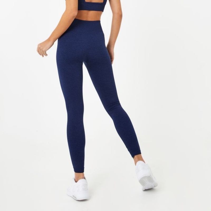 Navy Blue Everlast Seamless Women's Legging | 89216TAOH