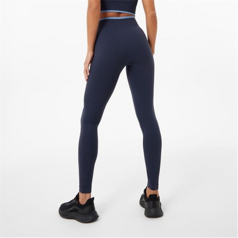 Navy Everlast Boxing Women's Legging | 95362GRIP