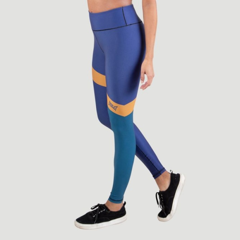 Navy Everlast Colorplay Women's Legging | 52401CUMH