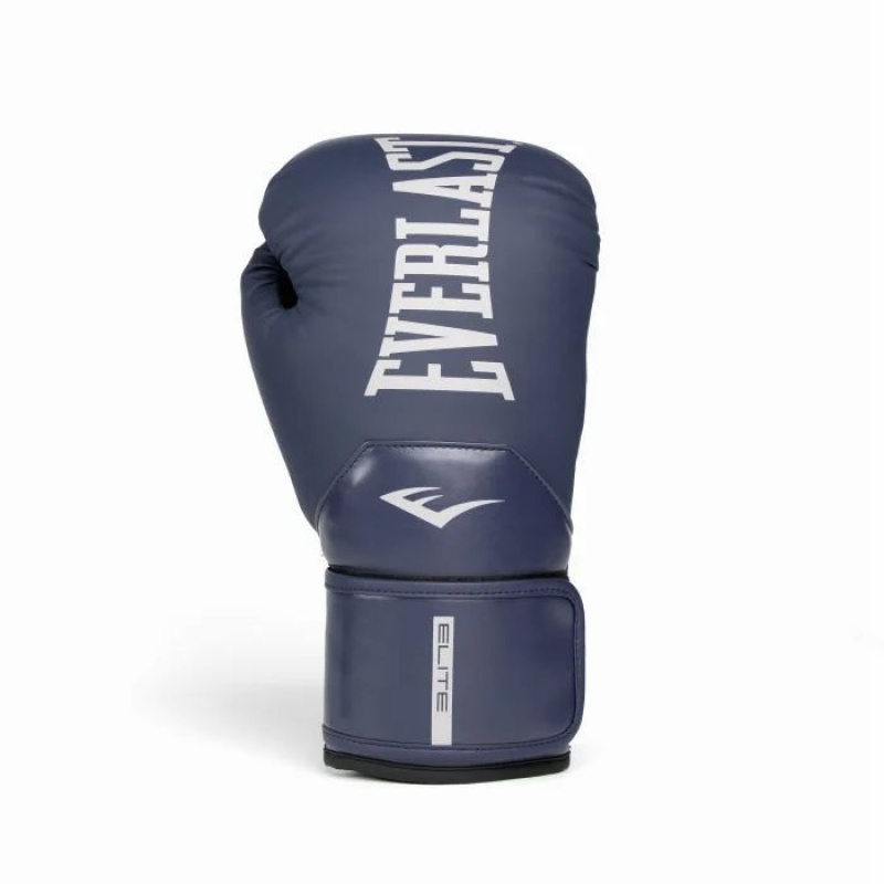 Navy Everlast Elite 2 Unisex Boxing Gloves | 15036VWTH