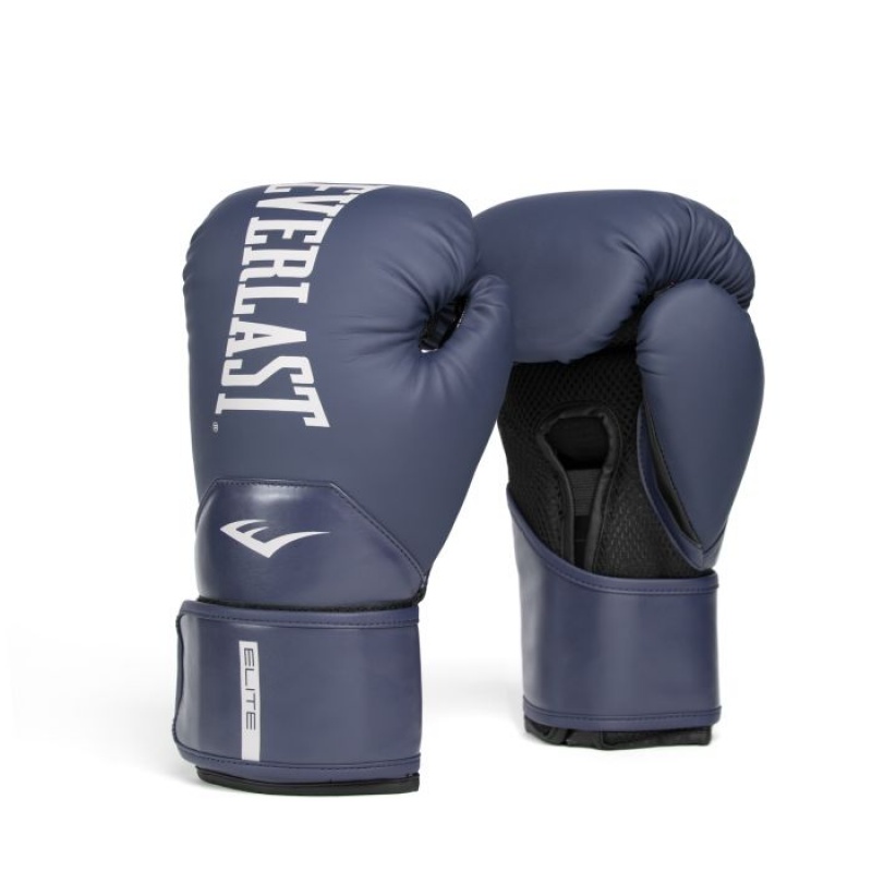 Navy Everlast Elite 2 Unisex Boxing Gloves | 15036VWTH