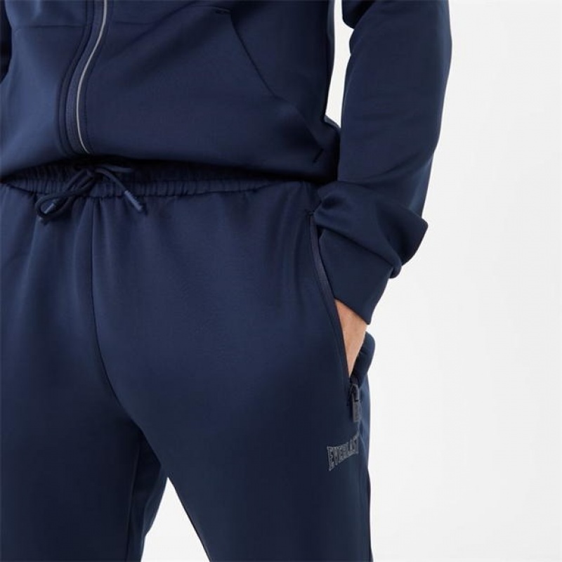 Navy Everlast Essential Track Men's Sweatpants & Joggers | 86543STLI