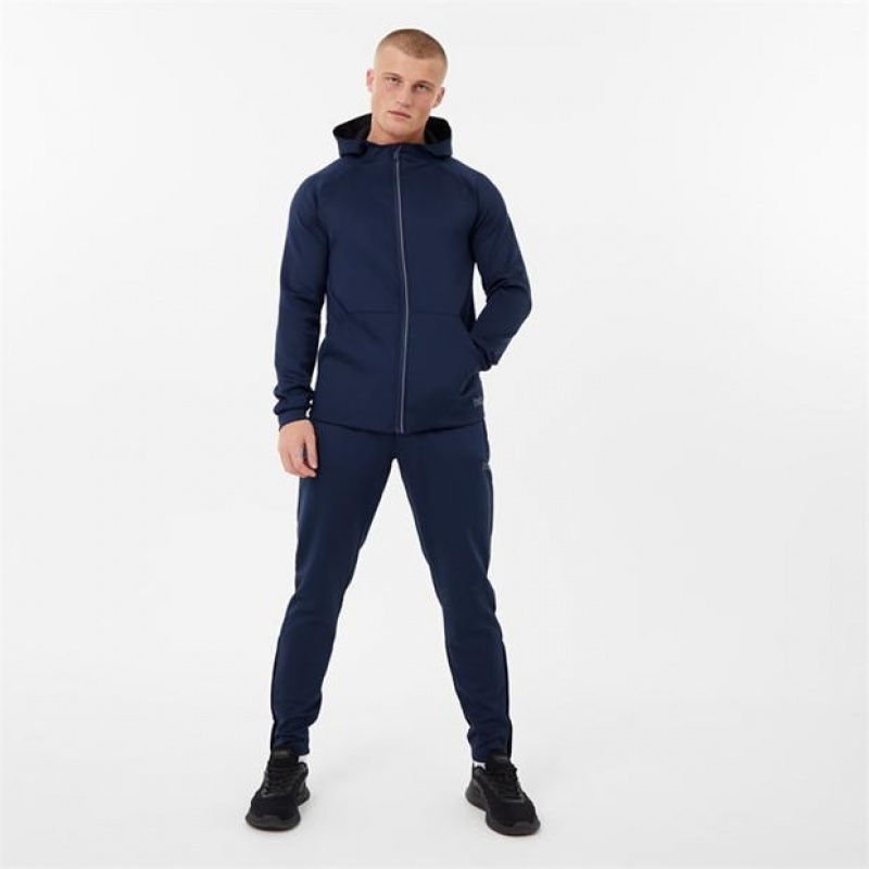 Navy Everlast Essential Track Men's Sweatpants & Joggers | 86543STLI