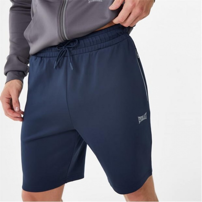 Navy Everlast Interlock Men's Shorts | 49751CYKR