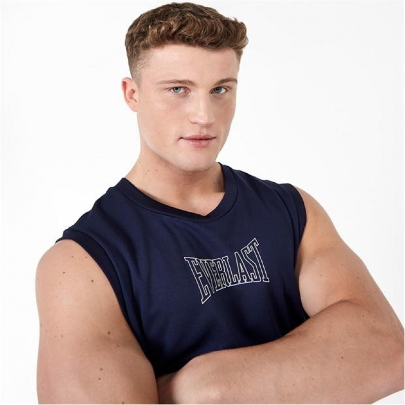 Navy Everlast Men's Baketball Jersey | 01653OGUE