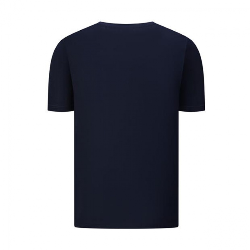 Navy Everlast Oval Logo Men's T-Shirt | 16037DIHU