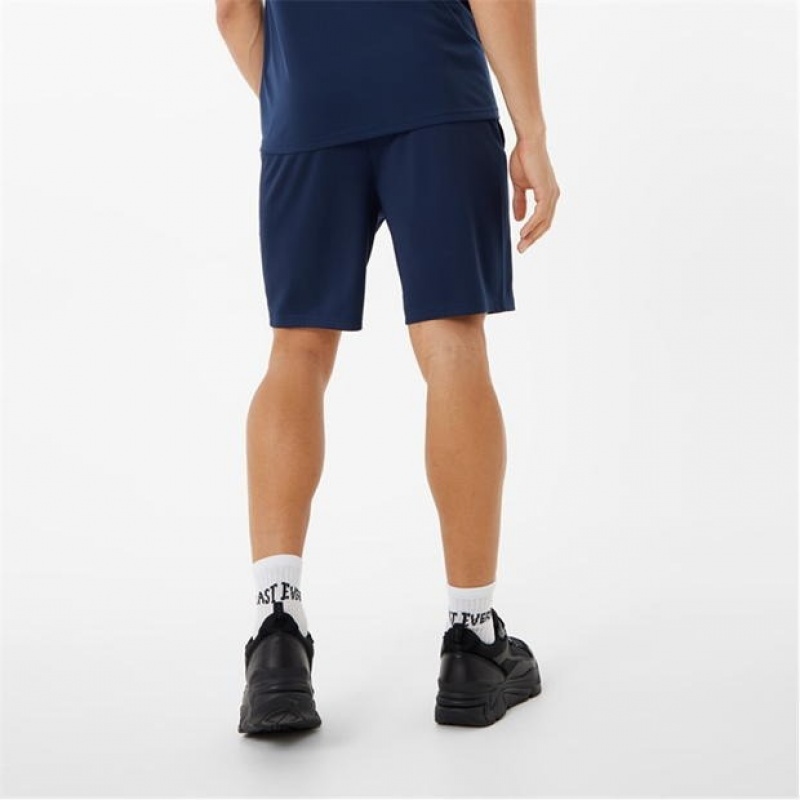 Navy Everlast Poly 8 Men's Shorts | 43721MBAH