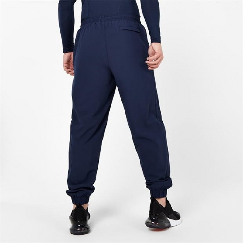 Navy Everlast Woven Track Men's Sweatpants & Joggers | 13294NTXK