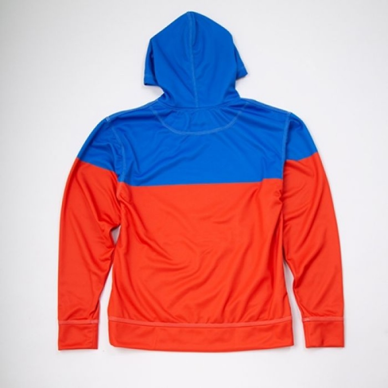 Orange Blue Everlast X Tonal Men's Hoodie | 78693UYEO