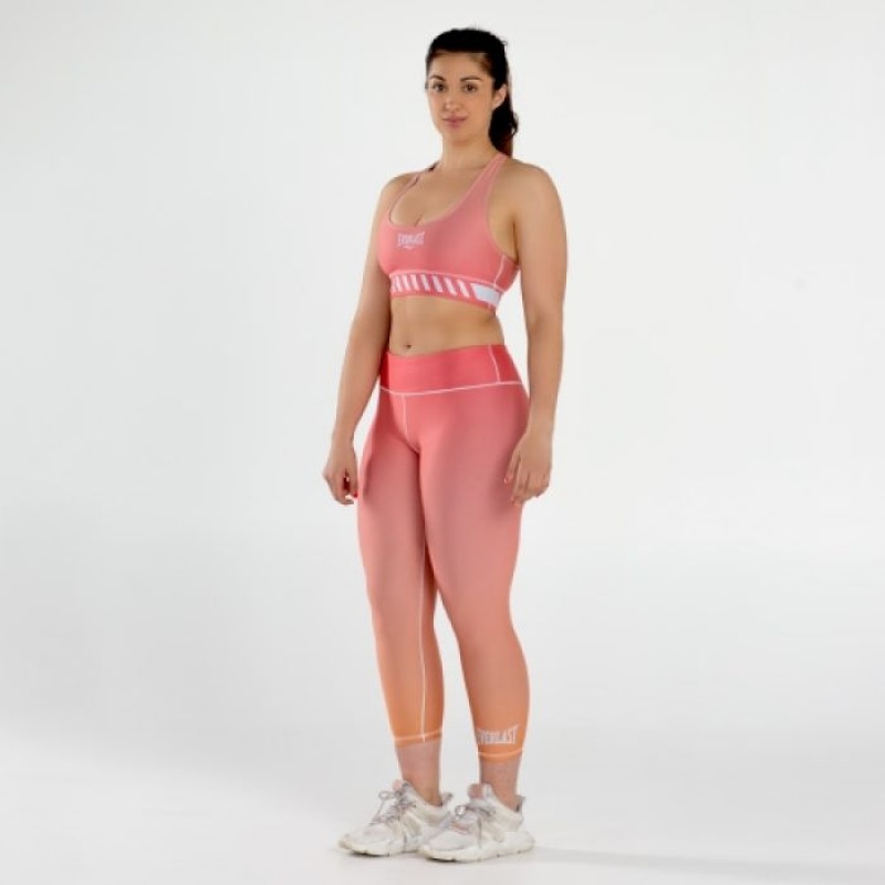 Orange Everlast Colorplay Cropped Women's Legging | 53697MLUV