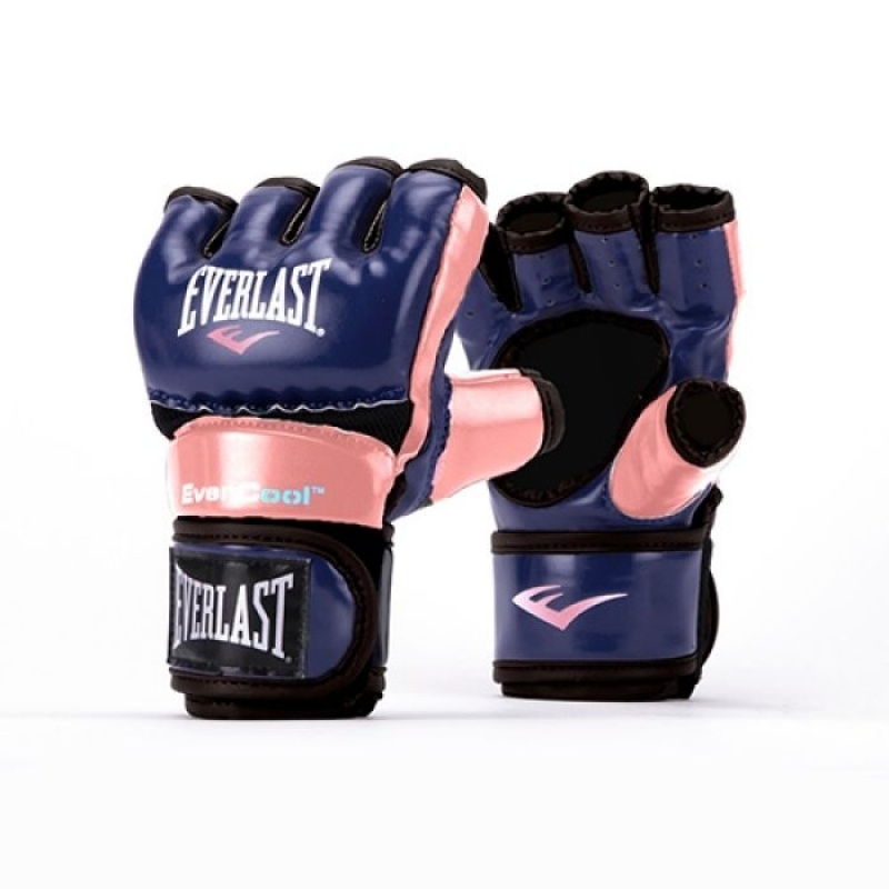 Pink Blue Everlast Everstrike Training Unisex Boxing Gloves | 14053CMFY