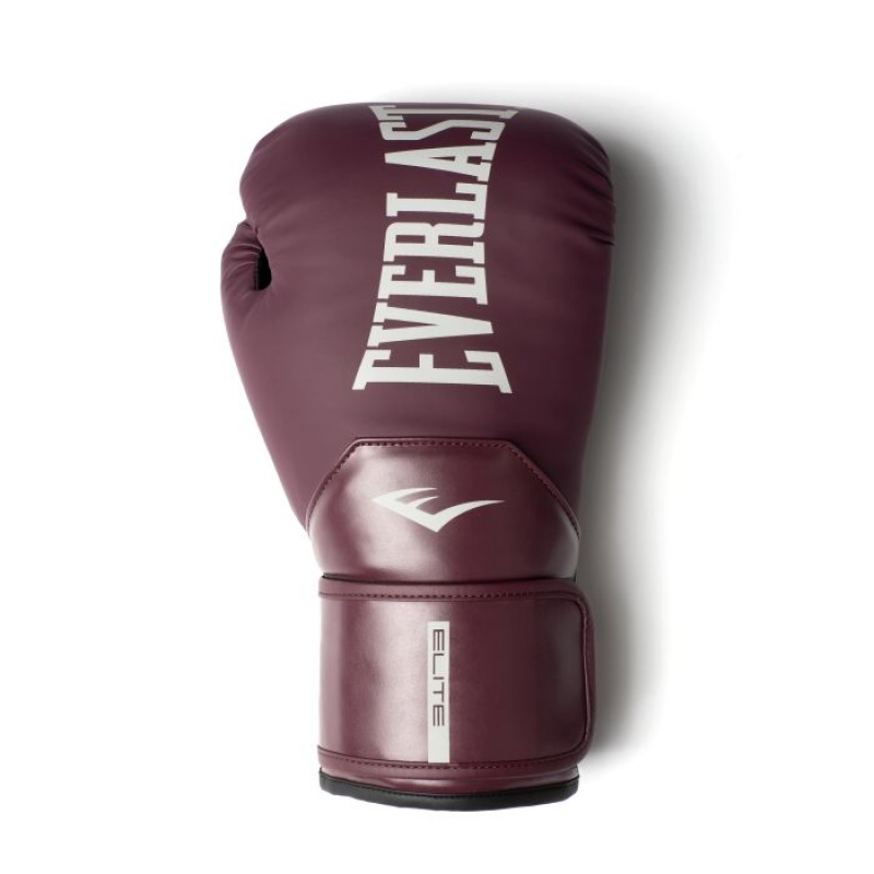 Purple Everlast Elite 2 Unisex Boxing Gloves | 76205PXYA