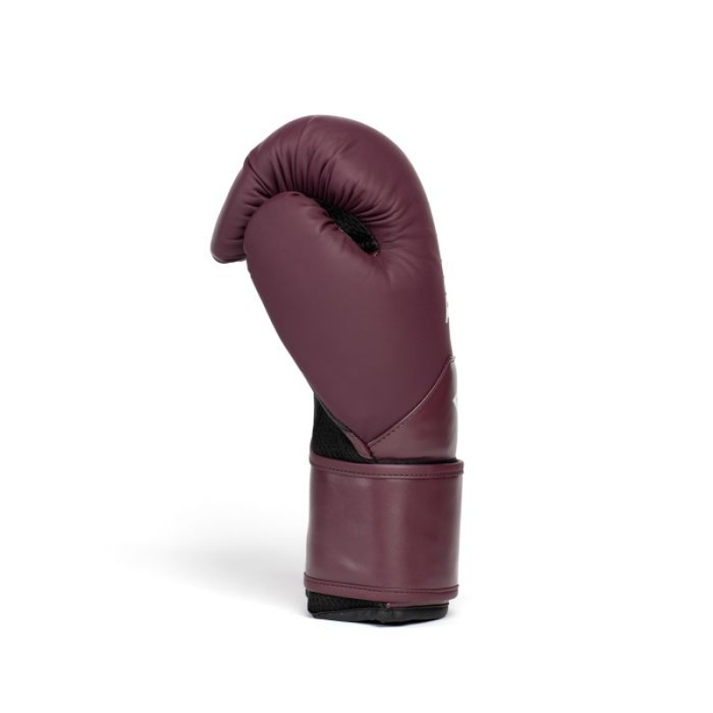 Purple Everlast Elite 2 Unisex Boxing Gloves | 76205PXYA