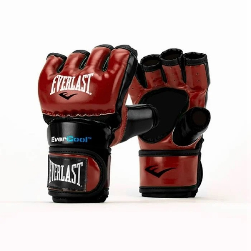 Red Black Everlast Everstrike Unisex Training Gloves | 70589VHXM