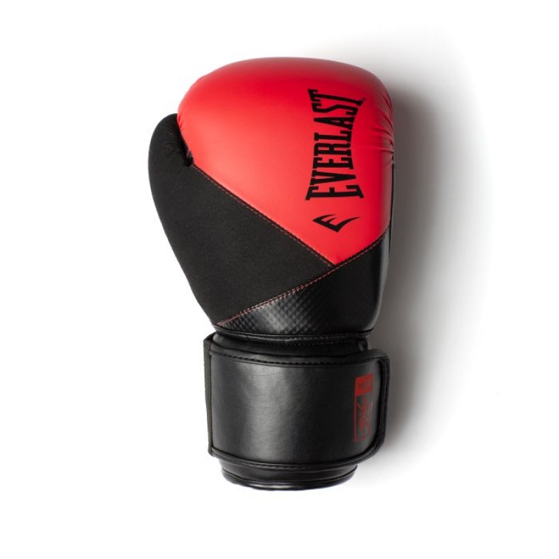 Red Black Everlast Protex Unisex Boxing Gloves | 24376BTJR