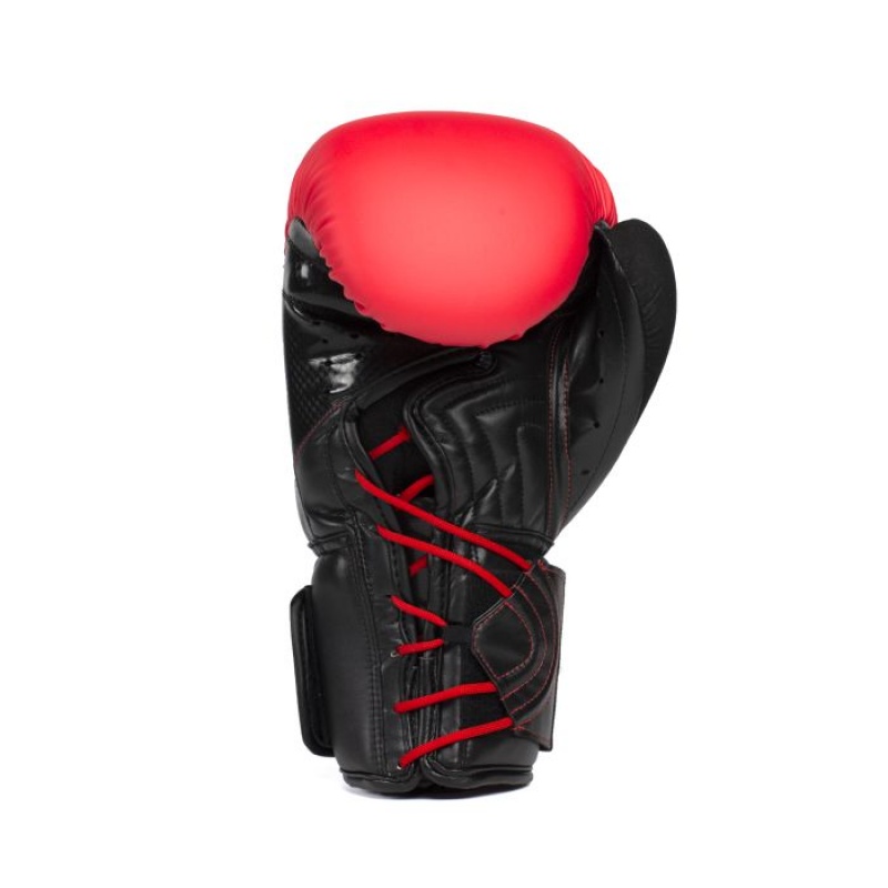 Red Black Everlast Protex Unisex Boxing Gloves | 24376BTJR