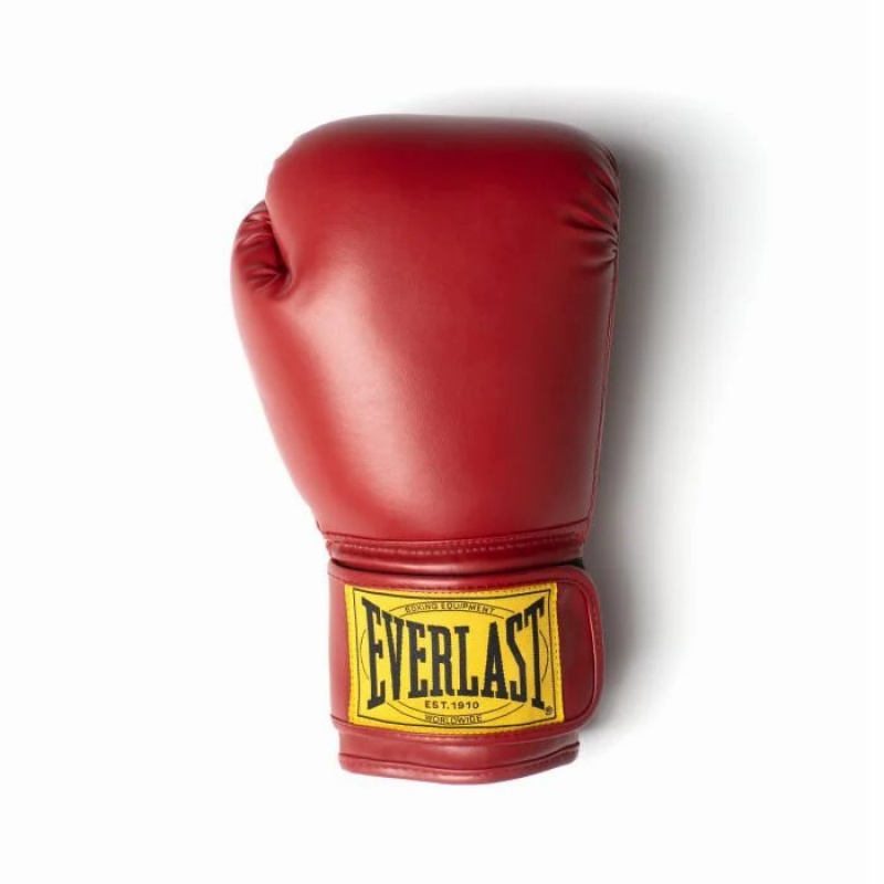 Red Everlast 1910 Classic Unisex Boxing Gloves | 71968OKXC