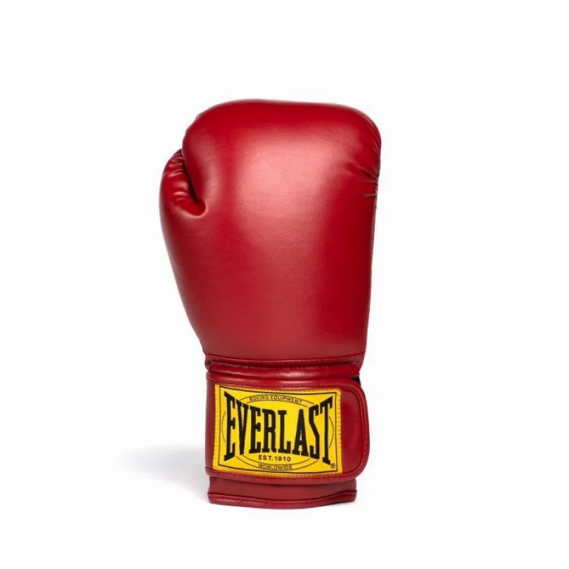 Red Everlast 1910 Classic Unisex Boxing Gloves | 71968OKXC