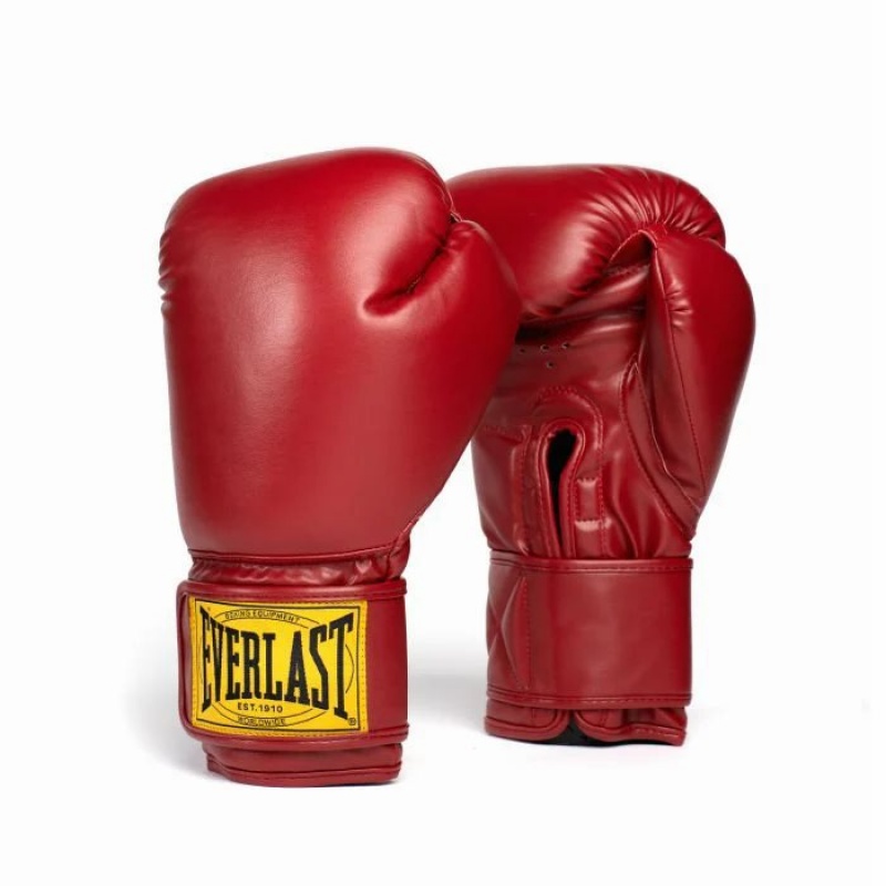 Red Everlast 1910 Classic Unisex Boxing Gloves | 71968OKXC