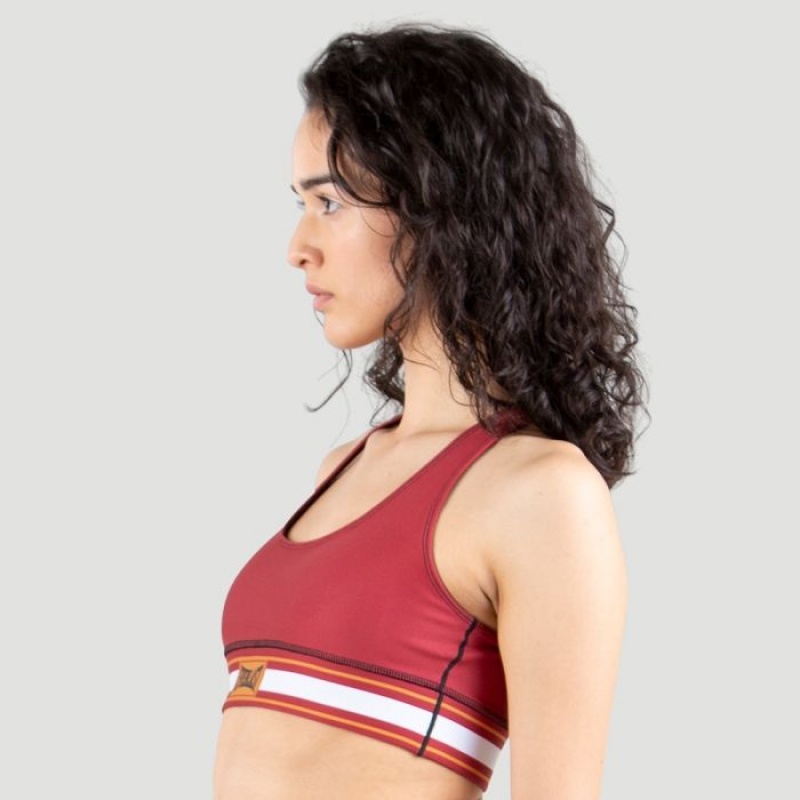 Red Everlast Colorplay Women's Sports Bra | 82936ZXCV