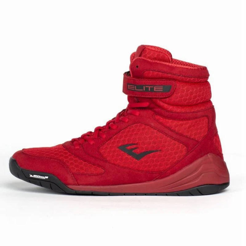 Red Everlast Elite 2 Men\'s Boxing Shoes | 98530PXJD