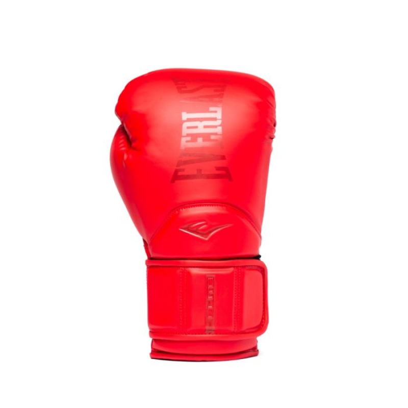 Red Everlast Elite 2 Pro Training-Hook and Loop Unisex Boxing Gloves | 13650CONZ