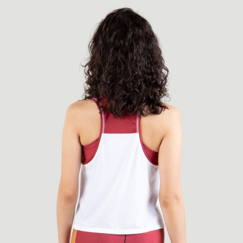 Red Everlast Logo Colorplay Crop Women's Tank Top | 41289VIXR