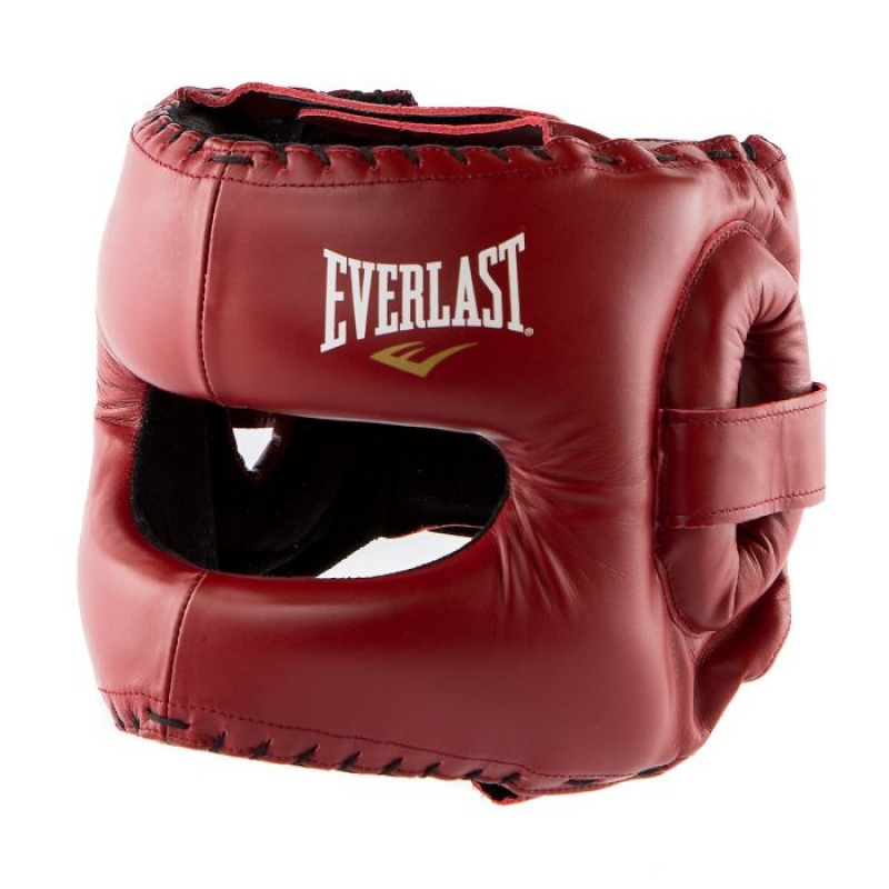 Red Everlast MX2 Pro Unisex Boxing Headgear | 43159ZPHI