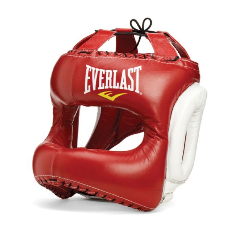 Red Everlast MX Unisex Boxing Headgear | 47569XBHS