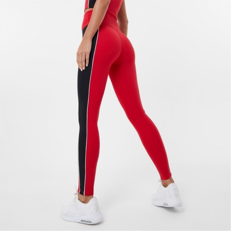 Red Everlast Paneled Women's Legging | 38471RHGT