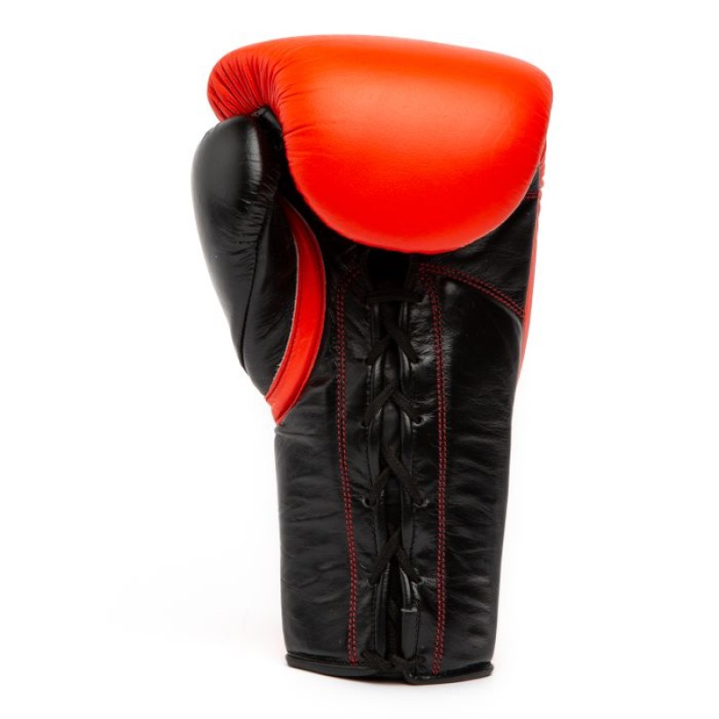 Red Everlast Powerlock2 Pro Fight Unisex Boxing Gloves | 67419JXNT