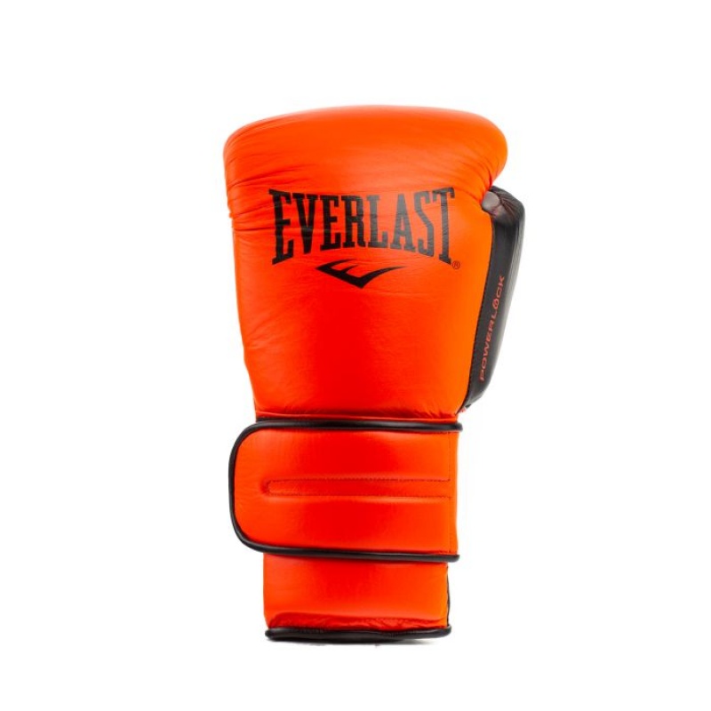 Red Everlast Powerlock2 Pro Hook & Loop Unisex Training Gloves | 49831PJIU