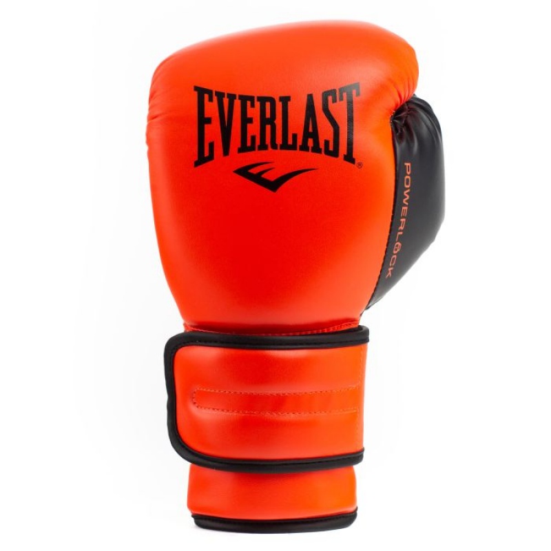 Red Everlast Powerlock2 Training Unisex Boxing Gloves | 19362KRYJ