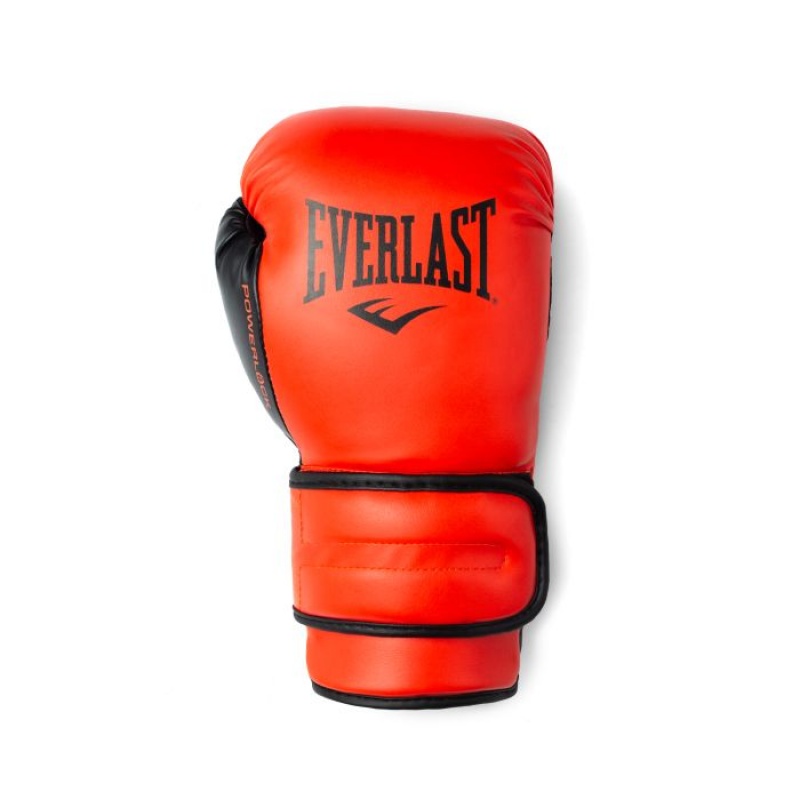 Red Everlast Powerlock2 Training Unisex Boxing Gloves | 19362KRYJ