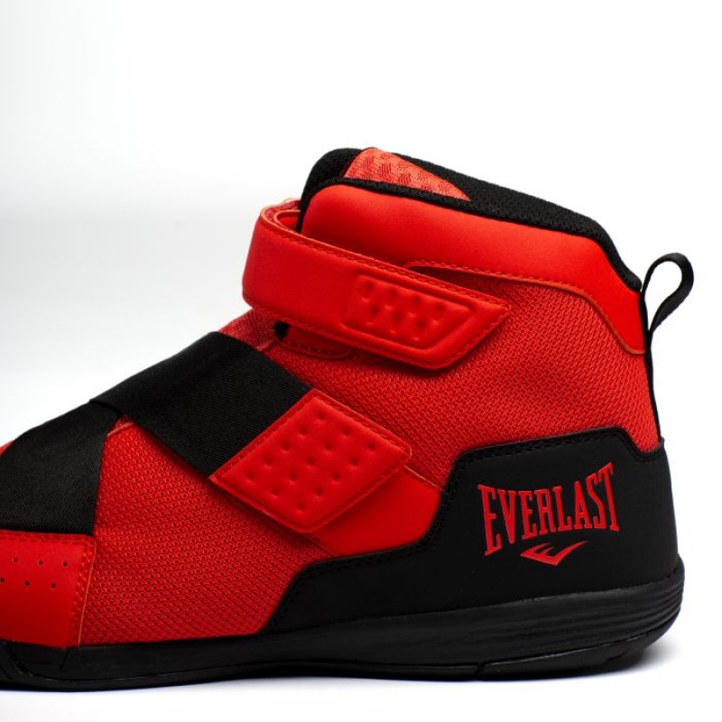 Red Everlast Powerlock X-Trainer Men's Boxing Shoes | 42809ZAPL