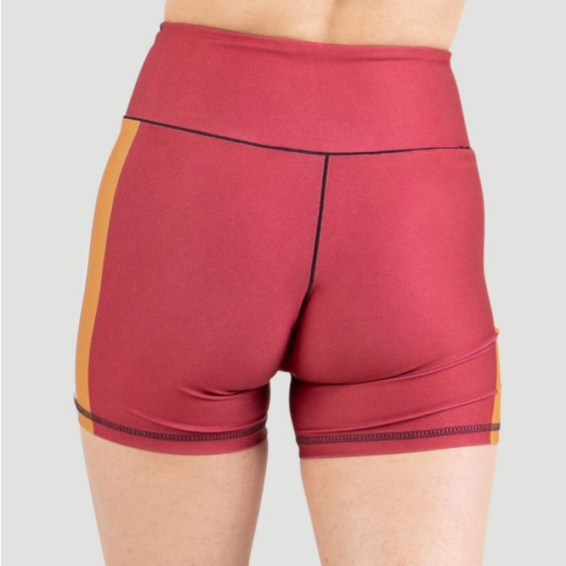 Red Gold Everlast Colorplay Training Women's Shorts | 87153VCGK