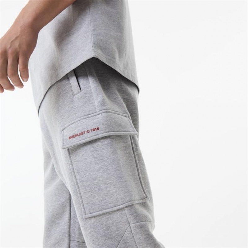 White Everlast Cargo Men's Sweatpants & Joggers | 27519JDIO