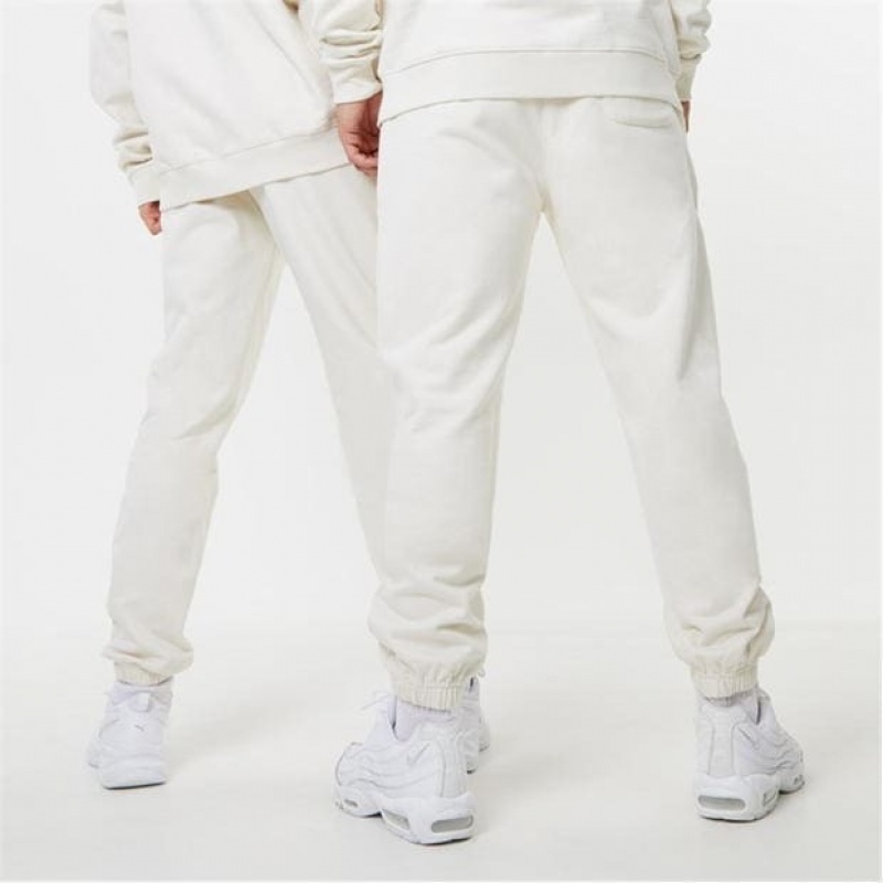 White Everlast Contrast Women's Sweatpants & Joggers | 26019NHZP