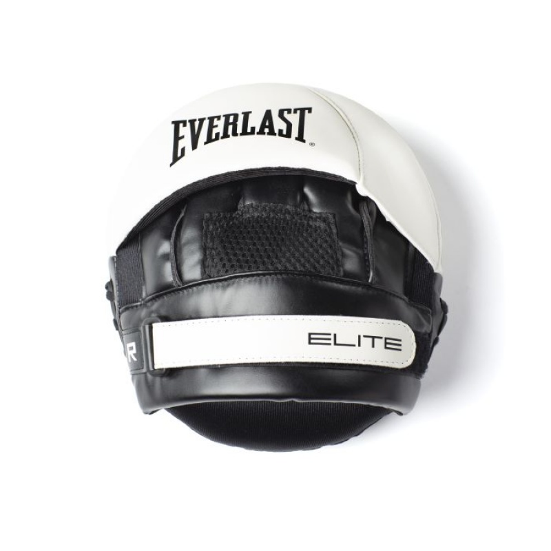 White Everlast Elite 2 Unisex Punch Mitts | 34651OXAZ