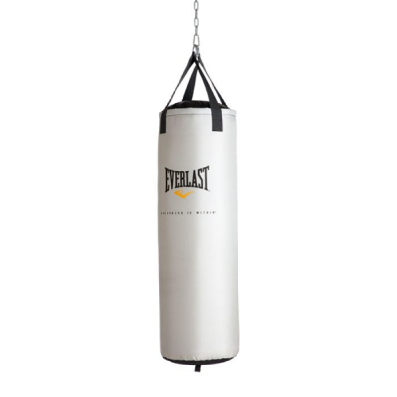 White Everlast Platinum Nevatear Unisex Heavy Bag | 89503HQFG