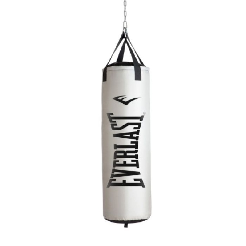 White Everlast Platinum Nevatear Unisex Heavy Bag | 75406KZRB