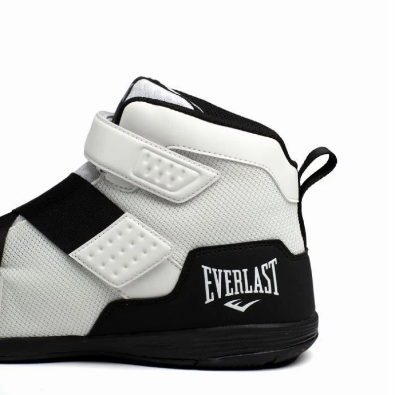 White Everlast Powerlock X-Trainer Men's Boxing Shoes | 37015GRFJ