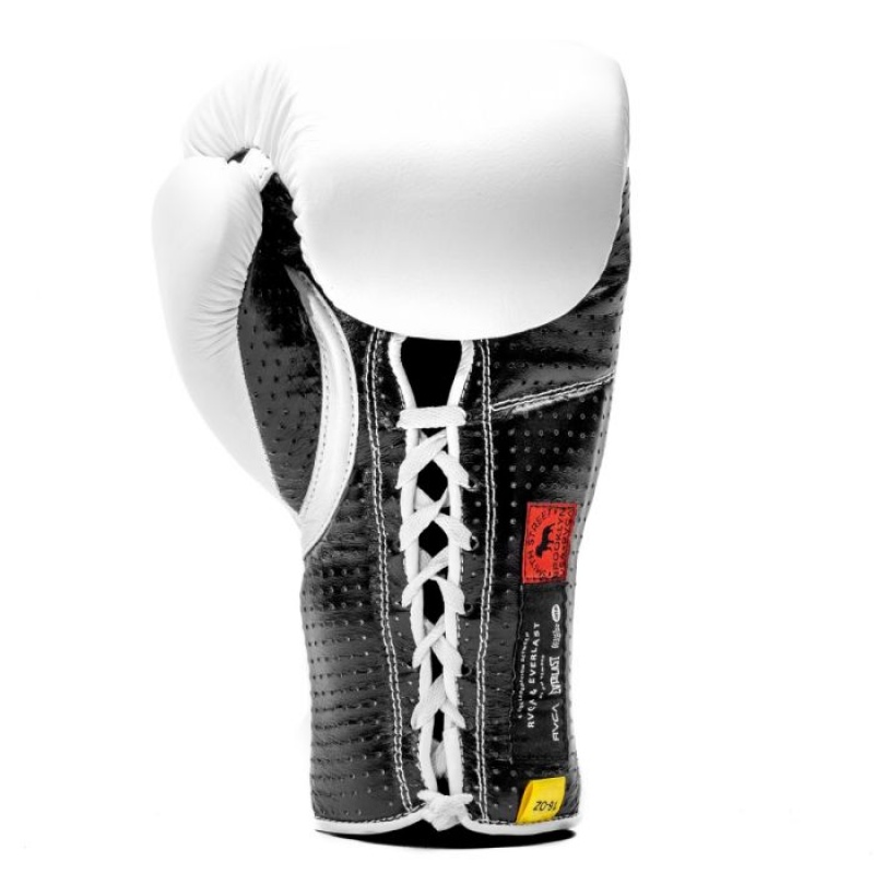 White Everlast RVCA - Smith Street Laced Unisex Training Gloves | 63915VGOM