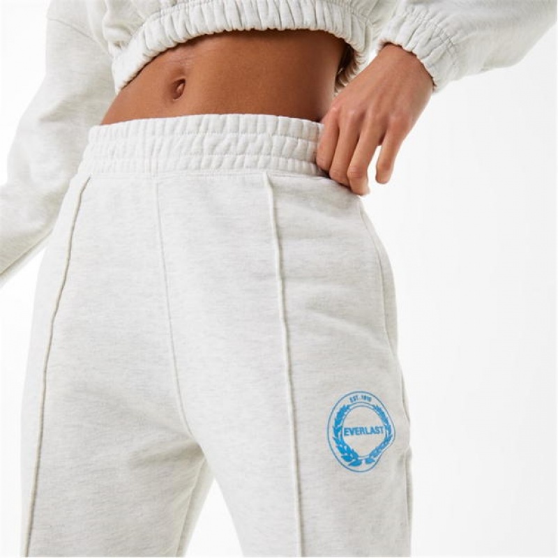 White Everlast Women's Sweatpants & Joggers | 47581WYKL