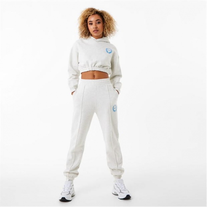 White Everlast Women's Sweatpants & Joggers | 47581WYKL